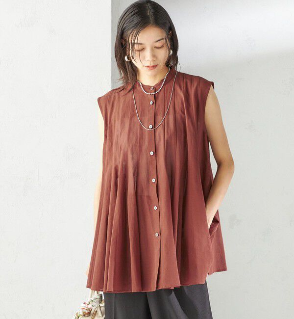 SHIPS for women「〈手洗い可能〉ボリューム フレア フレンチスリーブ ブラウス」|シャツ・ブラウス|