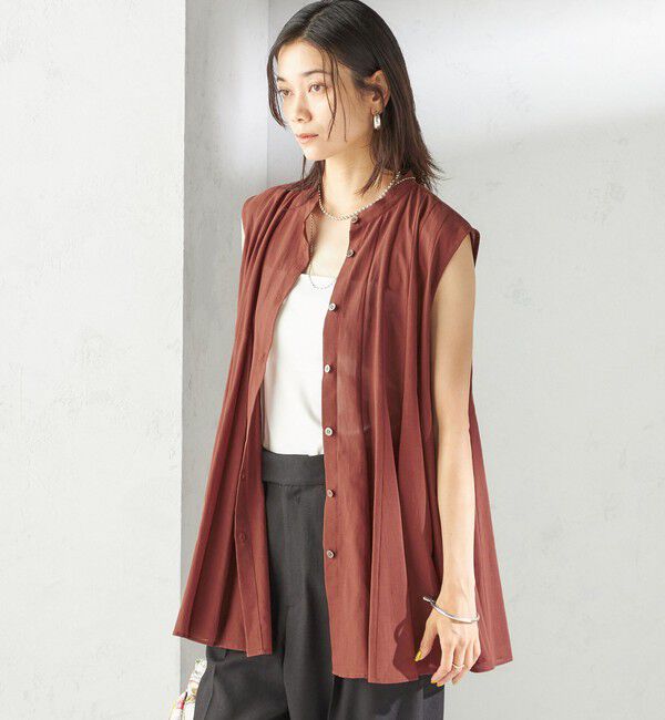 SHIPS for women「〈手洗い可能〉ボリューム フレア フレンチスリーブ ブラウス」|シャツ・ブラウス|