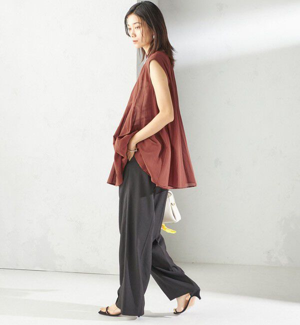 SHIPS for women「〈手洗い可能〉ボリューム フレア フレンチスリーブ ブラウス」|シャツ・ブラウス|