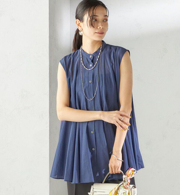 SHIPS for women「〈手洗い可能〉ボリューム フレア フレンチスリーブ ブラウス」|シャツ・ブラウス|