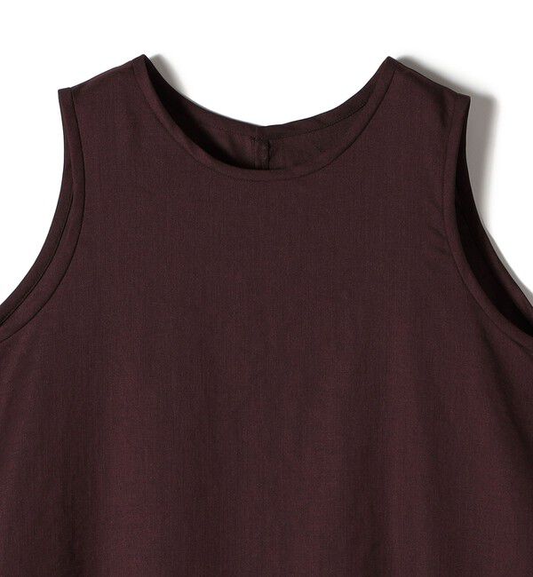 SHIPS for women「〈手洗い可能〉ツイル ノースリーブ ベルト付き ワンピース」|ワンピース|