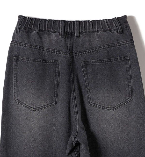 SHIPS for women「〈洗濯機可能〉ドロスト イージー デニム パンツ(ダークグレー)」|デニム|