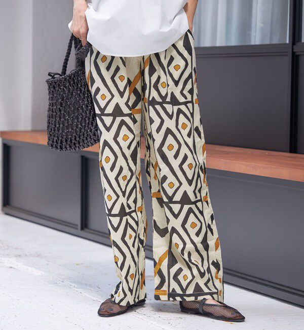 SHIPS for women「CIENNA:〈手洗い可能〉プリント イージー パンツ」|その他|