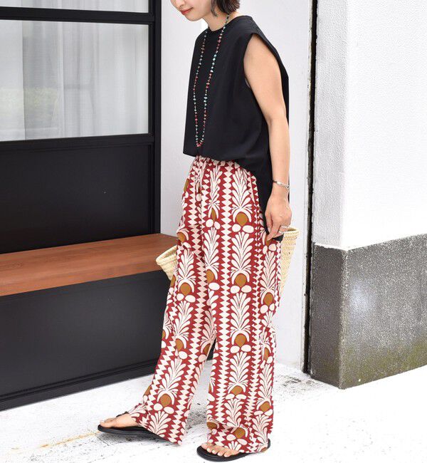 SHIPS for women「CIENNA:〈手洗い可能〉プリント イージー パンツ」|その他|