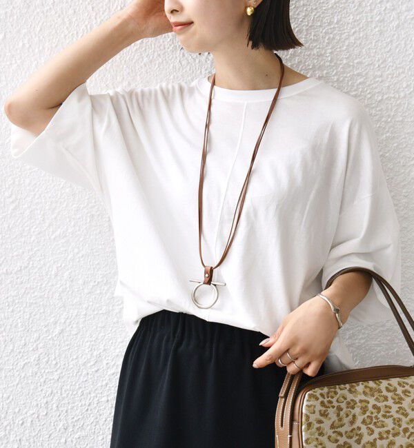 SHIPS for women「裾タック コクーン ショートスリーブ プルオーバー」|Tシャツ・カットソー|