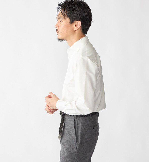 SHIPS「SHIPS: ジャージー ソリッド ワンピースカラー シャツ」|Tシャツ・カットソー|