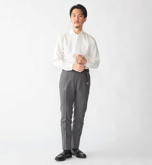 SHIPS「SHIPS: ジャージー ソリッド ワンピースカラー シャツ」|Tシャツ・カットソー|