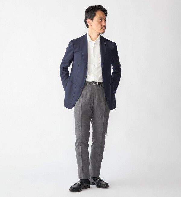 SHIPS「SHIPS: ジャージー ソリッド ワンピースカラー シャツ」|Tシャツ・カットソー|