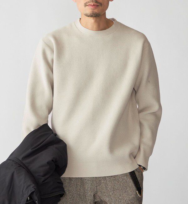 SHIPS「SHIPS:  〈手洗い可能〉 モール クルーネック ロングスリーブ」|Tシャツ・カットソー|ライトグレー