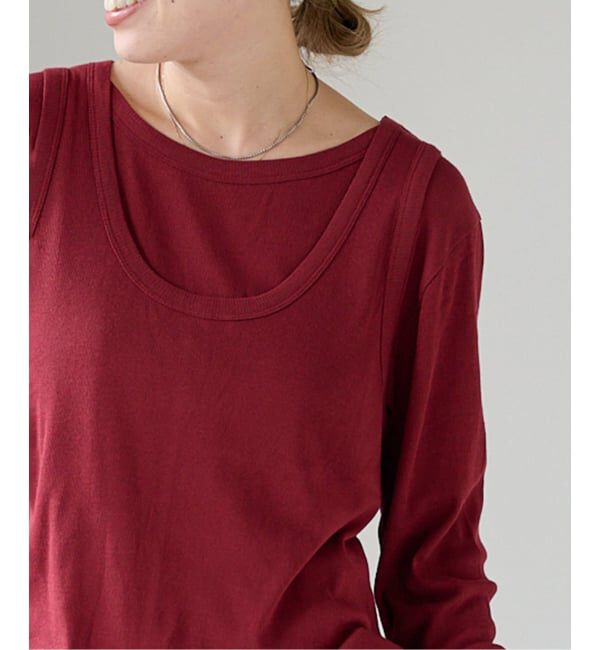 OUTDOOR PRODUCTS Usual Things「シアーリブタンクトップ」|Tシャツ・カットソー|ボルドー