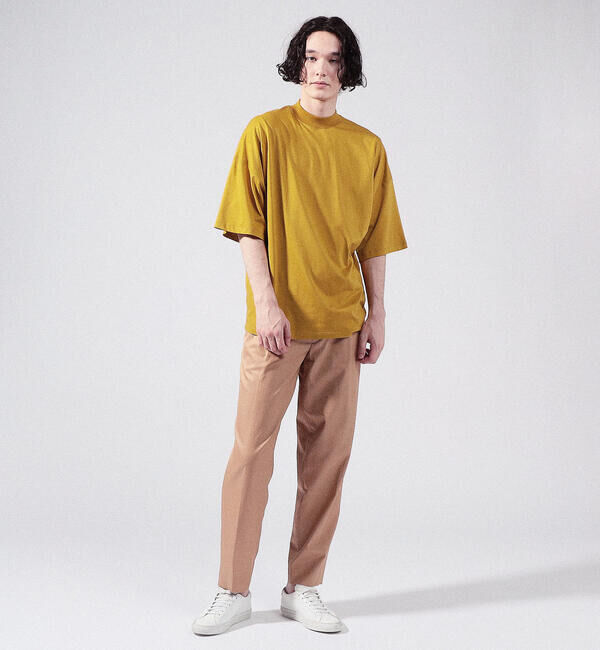 CABaN「CABaN コットン ビルドネックTシャツ」|Tシャツ・カットソー|