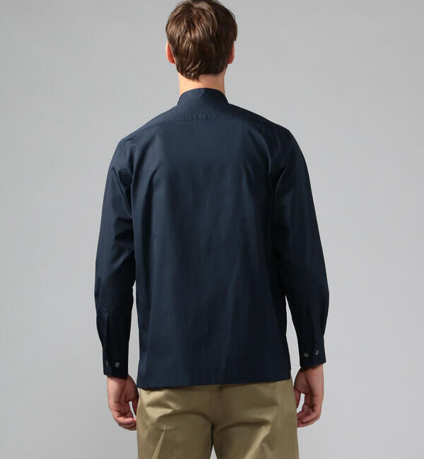 CABaN「CABaN コットンタイプライター バンドカラーシャツ」|シャツ・ブラウス|