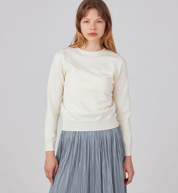 Ballsey「ウールポリエステルパールコンビ 2-wayプルオーバー」|ニット・セーター|