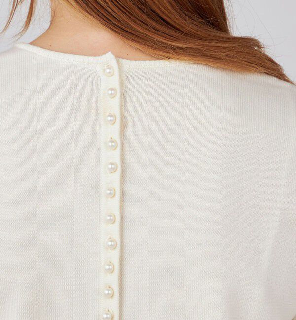 Ballsey「ウールポリエステルパールコンビ 2-wayプルオーバー」|ニット・セーター|