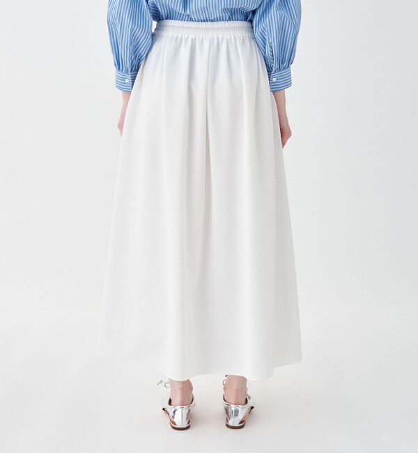 MACPHEE「シアーサッカーギャザーロングスカート」|スカート|