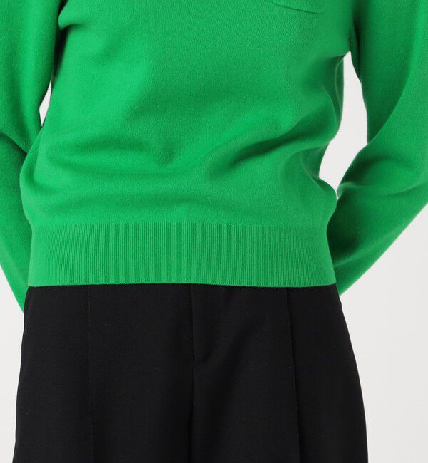 CABaN「コットンカシミヤ ポケットプルオーバー」|ニット・セーター|