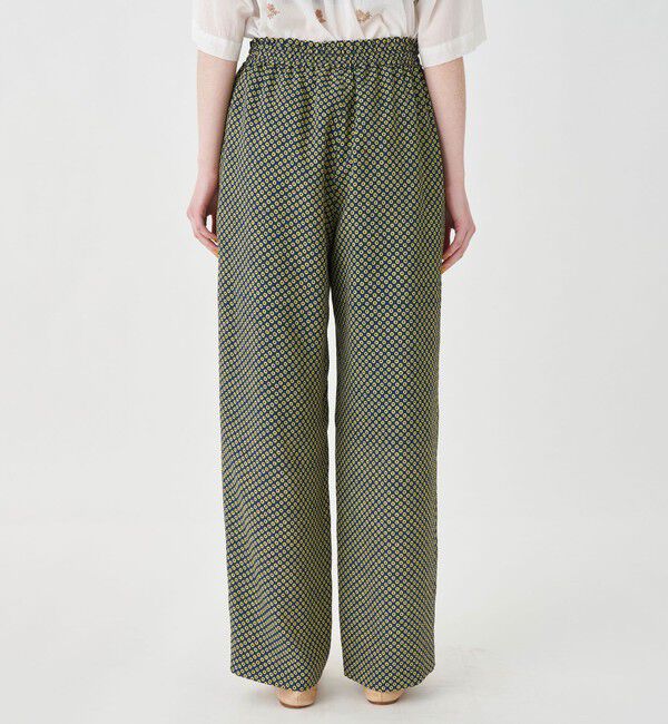 SOULEIADO「トリアセテートポリエステルプリント イージーストレートパンツ」|その他|