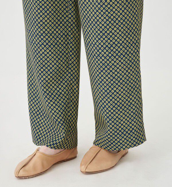 SOULEIADO「トリアセテートポリエステルプリント イージーストレートパンツ」|その他|