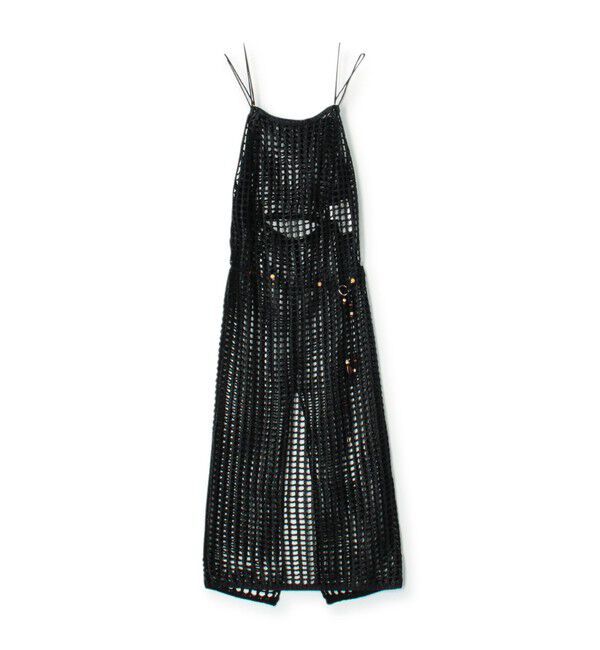 DES PRES「メッシュホイルプリント キャミソールワンピース」|ワンピース|19 ブラック