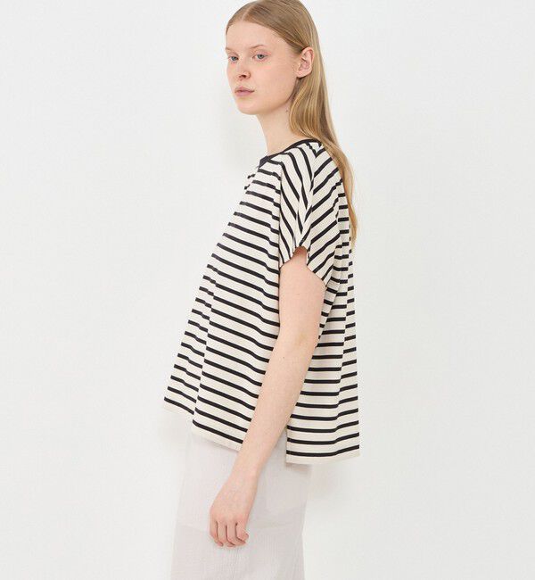 GALERIE VIE「ファインコットン ワイドクルーネックプルオーバー」|Tシャツ・カットソー|