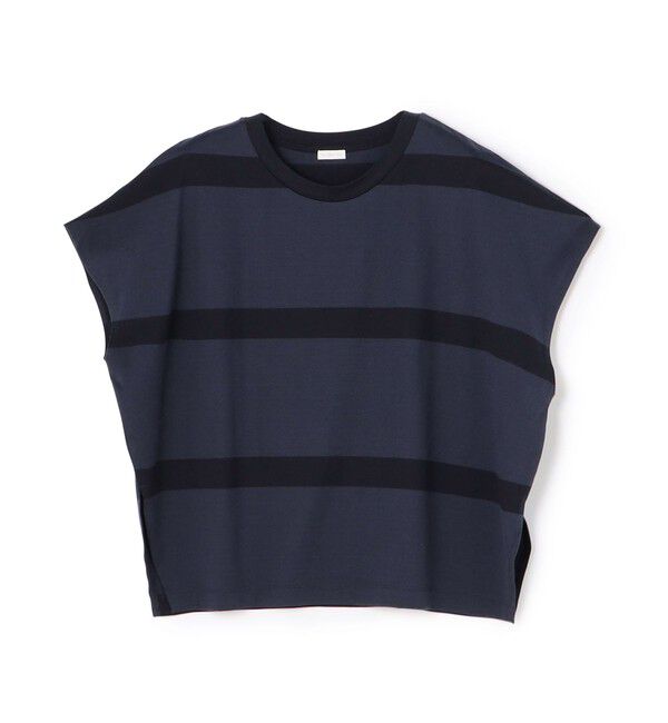 GALERIE VIE「ファインコットン ワイドクルーネックプルオーバー」|Tシャツ・カットソー|68 ネイビー系