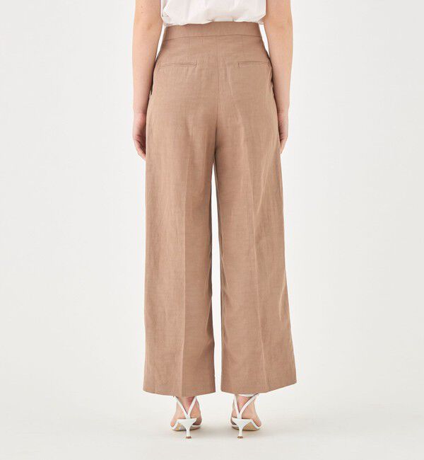 TOMORROWLAND collection「コンパクトリネン タックワイドパンツ」|その他|