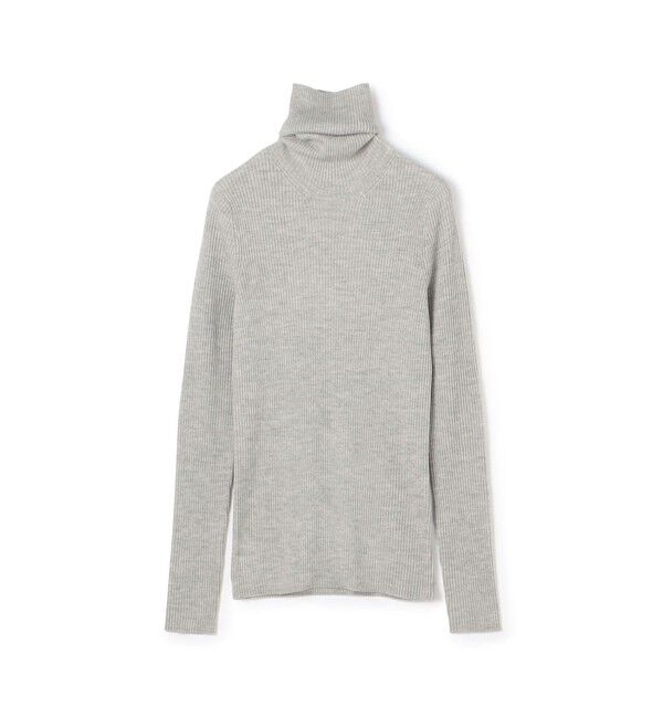 GALERIE VIE「プルミエールウールリブ タートルネックプルオーバー」|ニット・セーター|13 ライトグレー