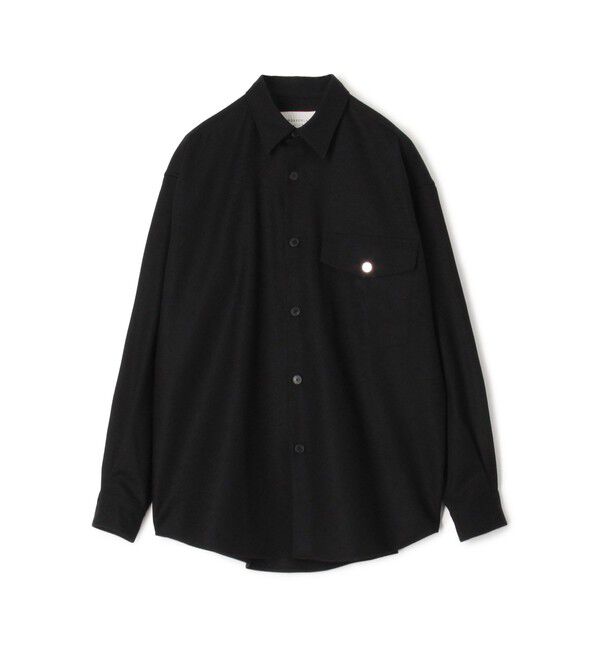 TOMORROWLAND MENS「2/90ミルドウール シャツ」|シャツ・ブラウス|19 ブラック