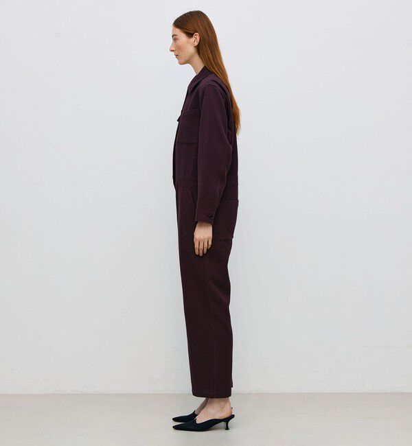 BACCA「ワッフルクロス リラックスジャンプスーツ」|オールインワン|