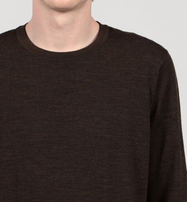 TOMORROWLAND MENS「TOMORROWLAND tricot スーパーファインメリノウール クルーネックプルオーバー S-WOOL」|ニット・セーター|