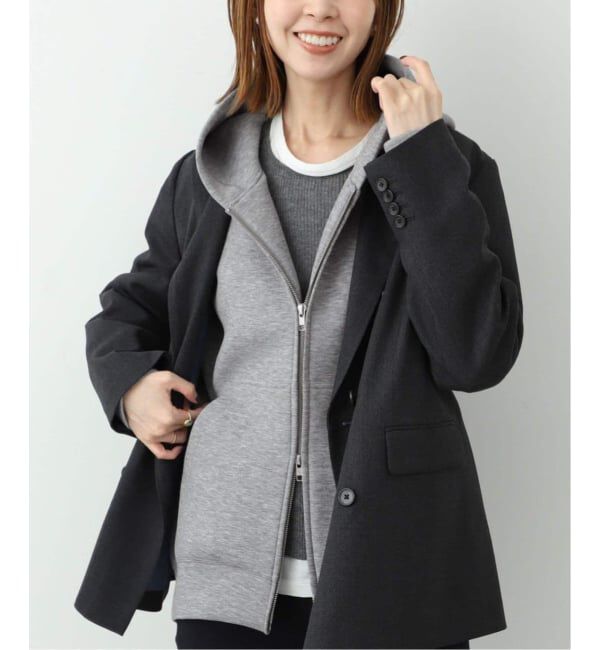 SLOBE IENA「《追加5》ボリュームジップアップフーディー」|パーカー|