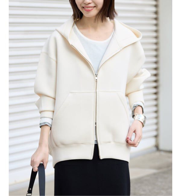 SLOBE IENA「《追加5》ボリュームジップアップフーディー」|パーカー|