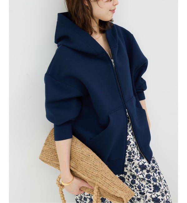 SLOBE IENA「《追加5》ボリュームジップアップフーディー」|パーカー|