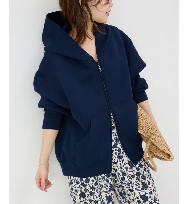 SLOBE IENA「《追加5》ボリュームジップアップフーディー」|パーカー|