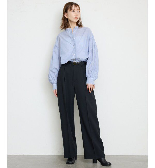 SLOBE IENA「《追加》ミニフリルブラウス」|シャツ・ブラウス|