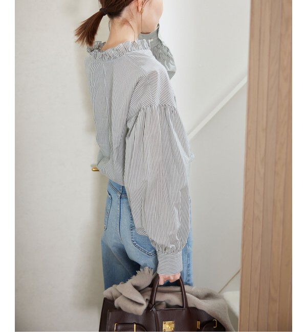 SLOBE IENA「《追加》ミニフリルブラウス」|シャツ・ブラウス|