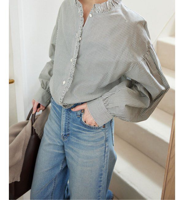 SLOBE IENA「《追加》ミニフリルブラウス」|シャツ・ブラウス|