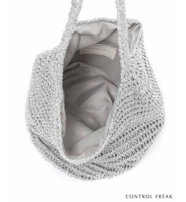 SLOBE IENA「CONTROL FREAK メタリックペーパークロッシェバッグ 244-121506」|ショルダー・メッセンジャー|