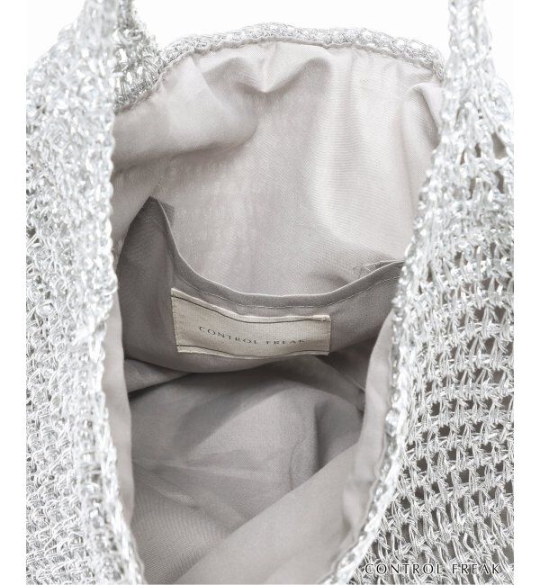 SLOBE IENA「CONTROL FREAK メタリックペーパークロッシェバッグ 244-121506」|ショルダー・メッセンジャー|