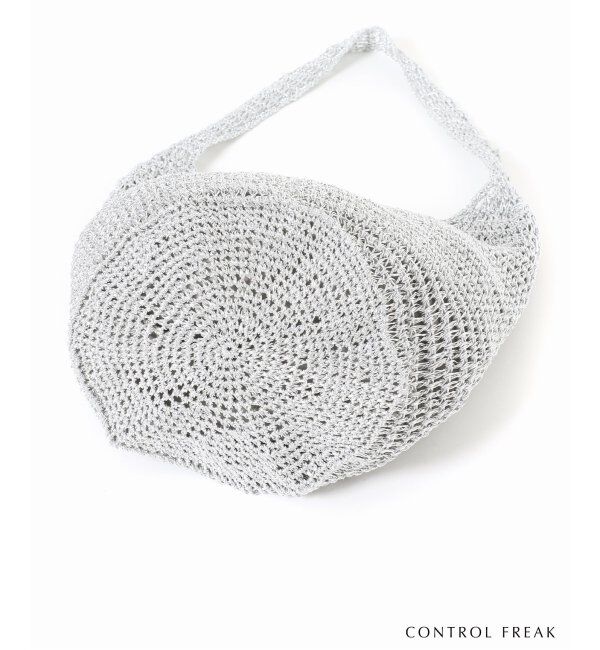 SLOBE IENA「CONTROL FREAK メタリックペーパークロッシェバッグ 244-121506」|ショルダー・メッセンジャー|