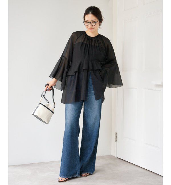 IENA「upper hights/アッパーハイツ 別注 THE RUTH ルーズフレアデニム」|デニム|