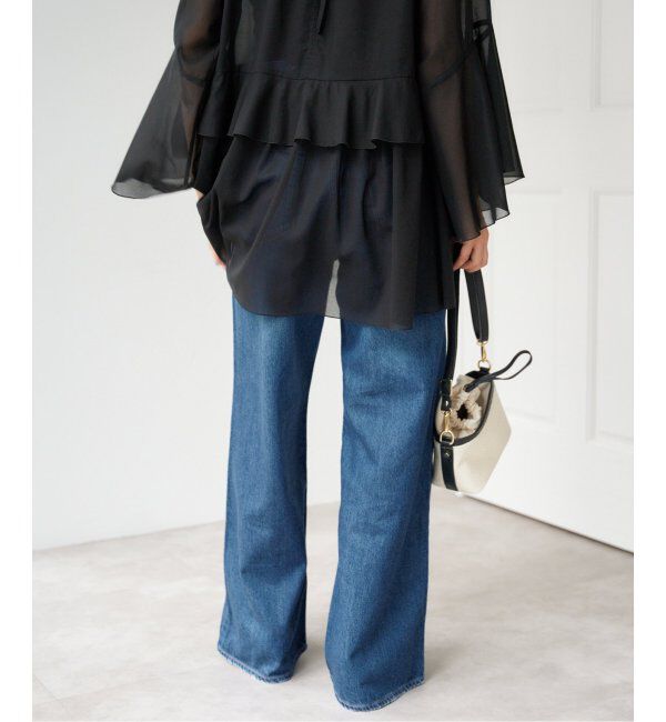IENA「upper hights/アッパーハイツ 別注 THE RUTH ルーズフレアデニム」|デニム|