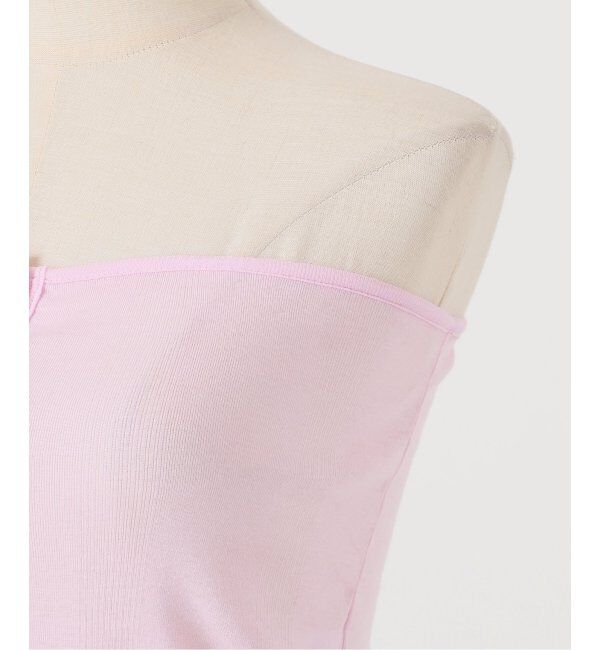 SLOBE IENA「miller/ミラー SLOBE別注 シアーカットソービスチェ」|チューブトップ|