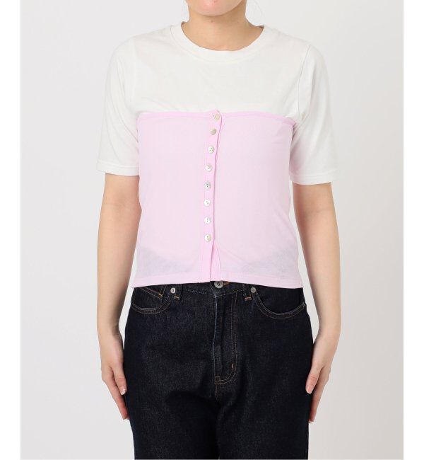 SLOBE IENA「miller/ミラー SLOBE別注 シアーカットソービスチェ」|チューブトップ|