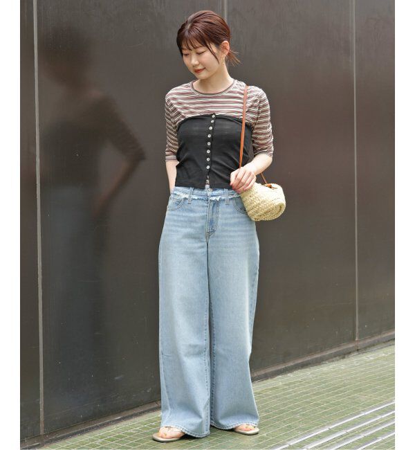 SLOBE IENA「miller/ミラー SLOBE別注 シアーカットソービスチェ」|チューブトップ|