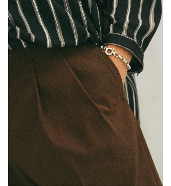 EDIFICE「シャンタン ベルテッド 2プリーツ ショーツ」|その他|