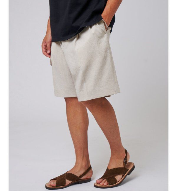 EDIFICE「シャンタン ベルテッド 2プリーツ ショーツ」|その他|