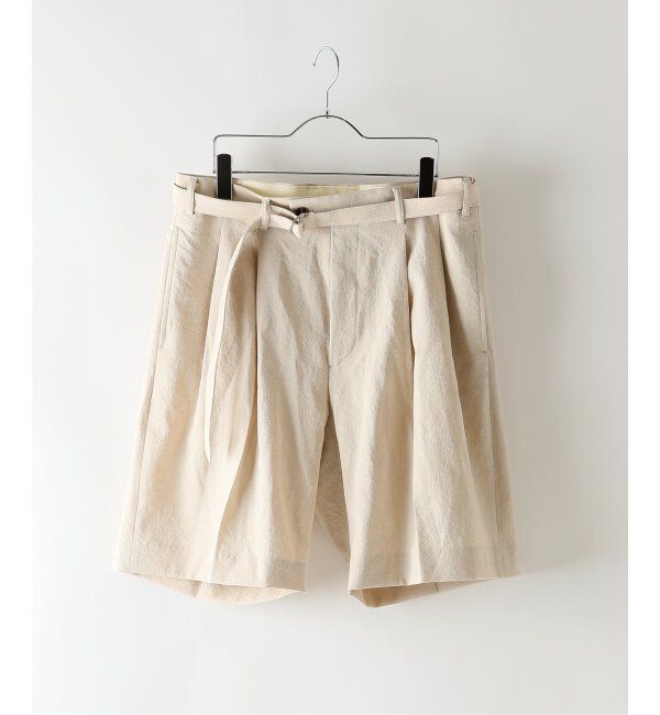 EDIFICE「シャンタン ベルテッド 2プリーツ ショーツ」|その他|