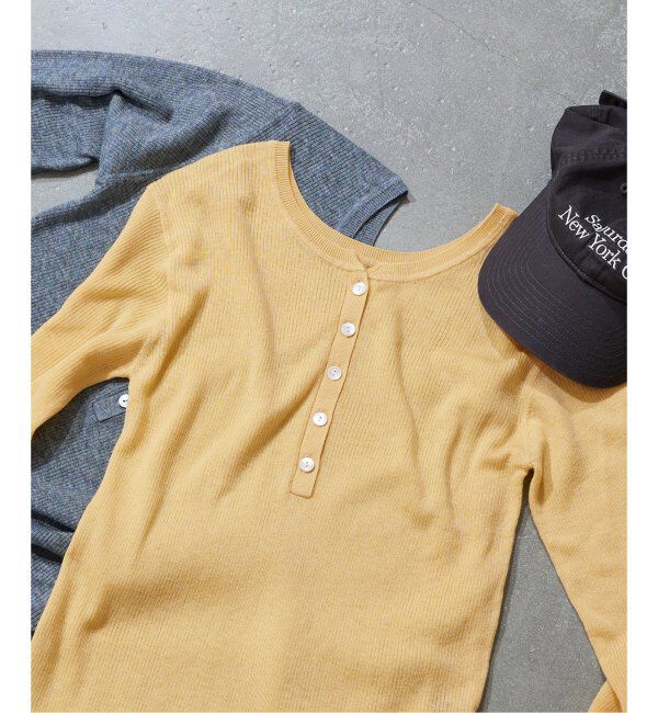 JOURNAL STANDARD「ウォッシャブル WPEヘンリープルオーバー」|ニット・セーター|イエロー