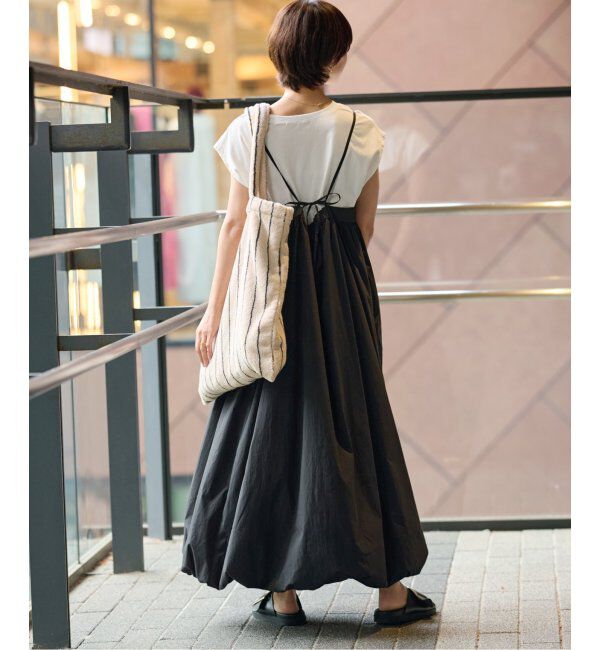 JOURNAL STANDARD relume「［2枚セット］フレンチスリーブT付きバルーンキャミワンピース」|ワンピース|